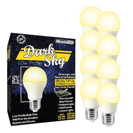 Miracle Led Dark Sky 3W LED Lightbulbs, 8PK 603568